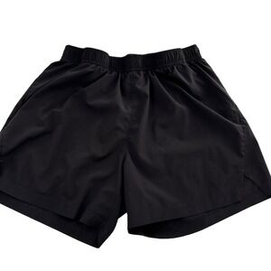 Athlio Mens Black Running Shorts Size S Breathable Polyester & Elastane Fabric W